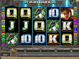 Tomb Raider slot machine
