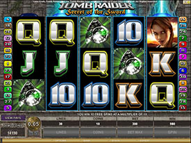 Tomb Raider slot machine